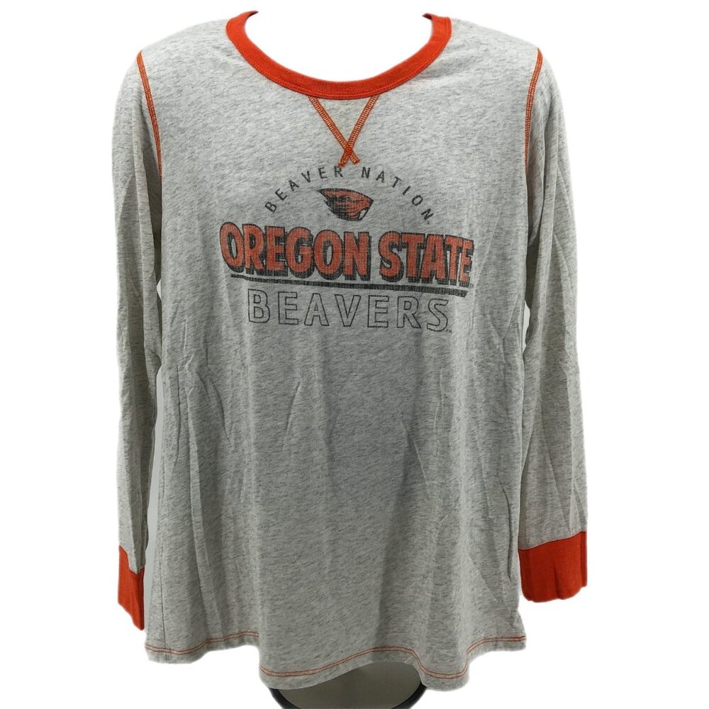 Oregon State Beavers Gray & Orange Long Sleeve T-Shirt | Perfect for Any Season